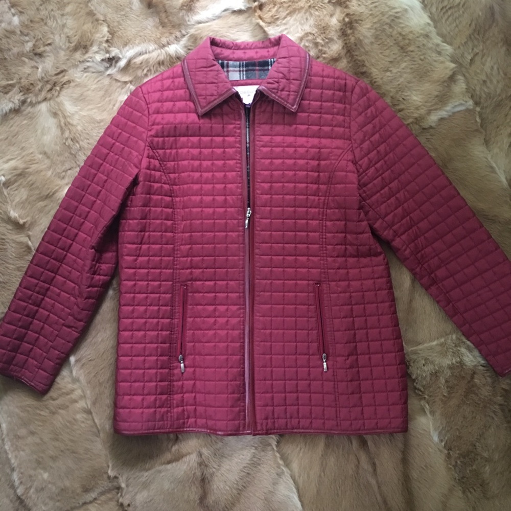 Liz Claiborne Red Quilted Jacket XL - Picture 7 of 7